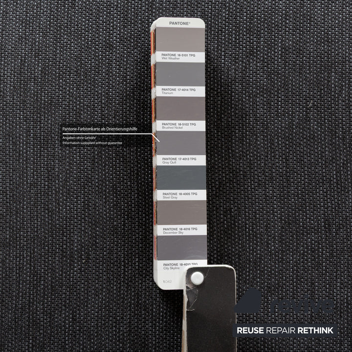 Fabric sofa bed lounger grey manual function sleeping function