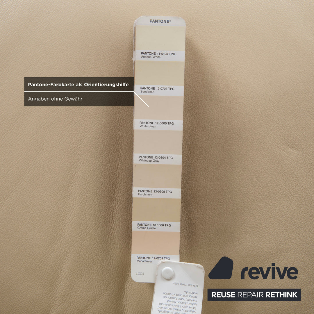 Strässle Leder Sessel Creme elektrische Funktion Aufstehhilfe