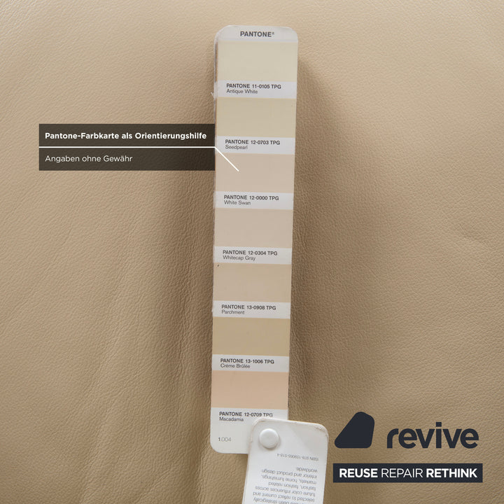 Strässle Leder Sessel Creme elektrische Funktion Aufstehhilfe