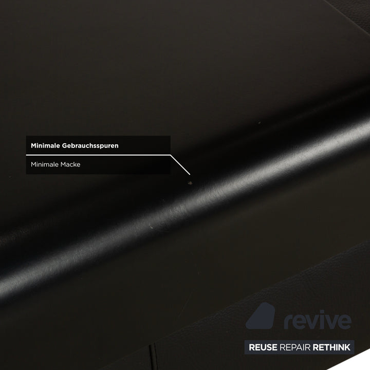 Stressless Arion Leder 2x Sessel Hocker Schwarz manuelle Funktion