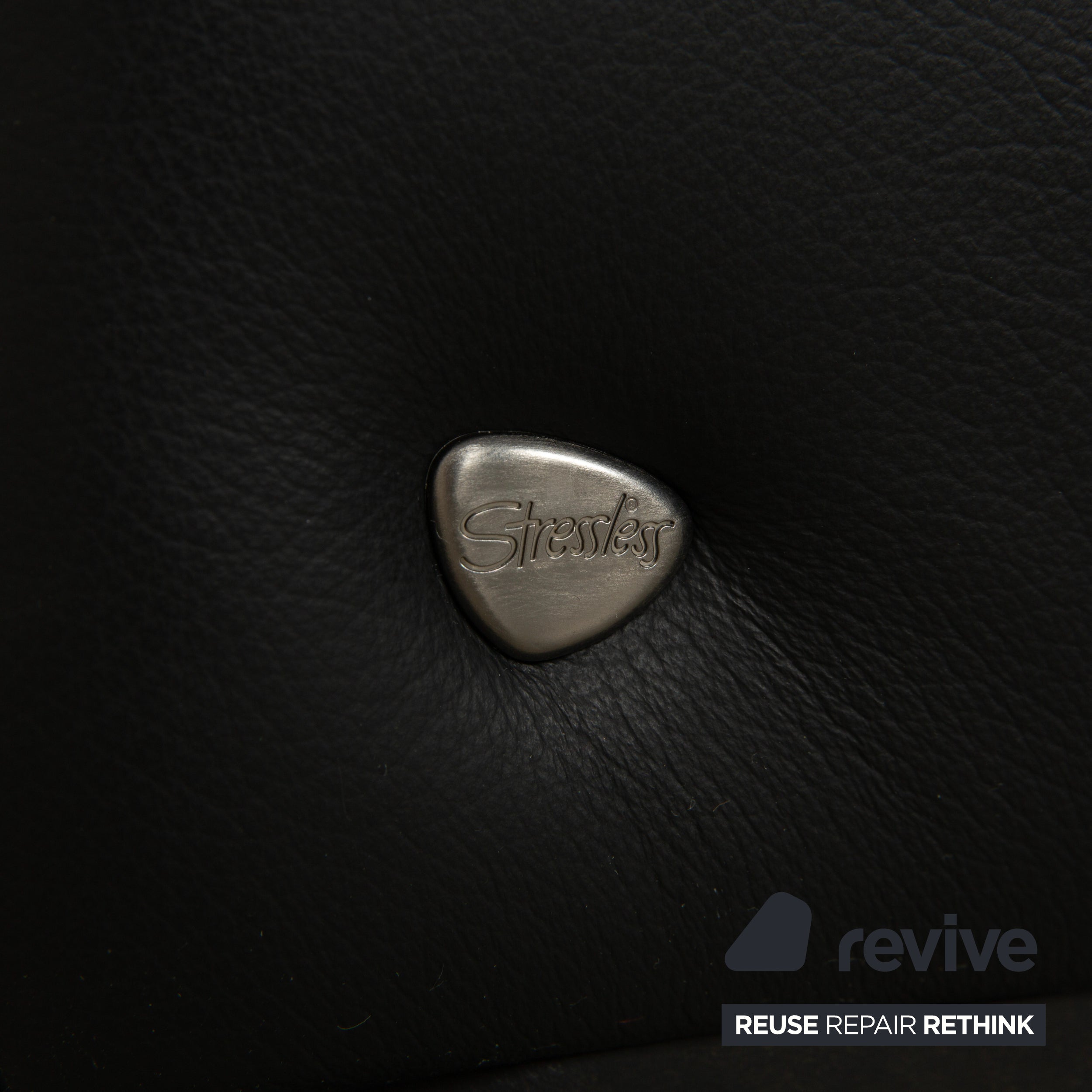 Fauteuil Stressless Arion en cuir noir 2x à commande manuelle