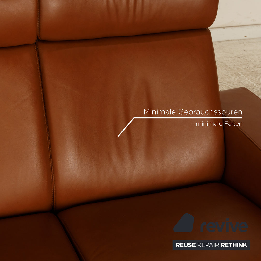 Stressless Arion Leder Dreisitzer Braun manuelle Funktion Sofa Couch