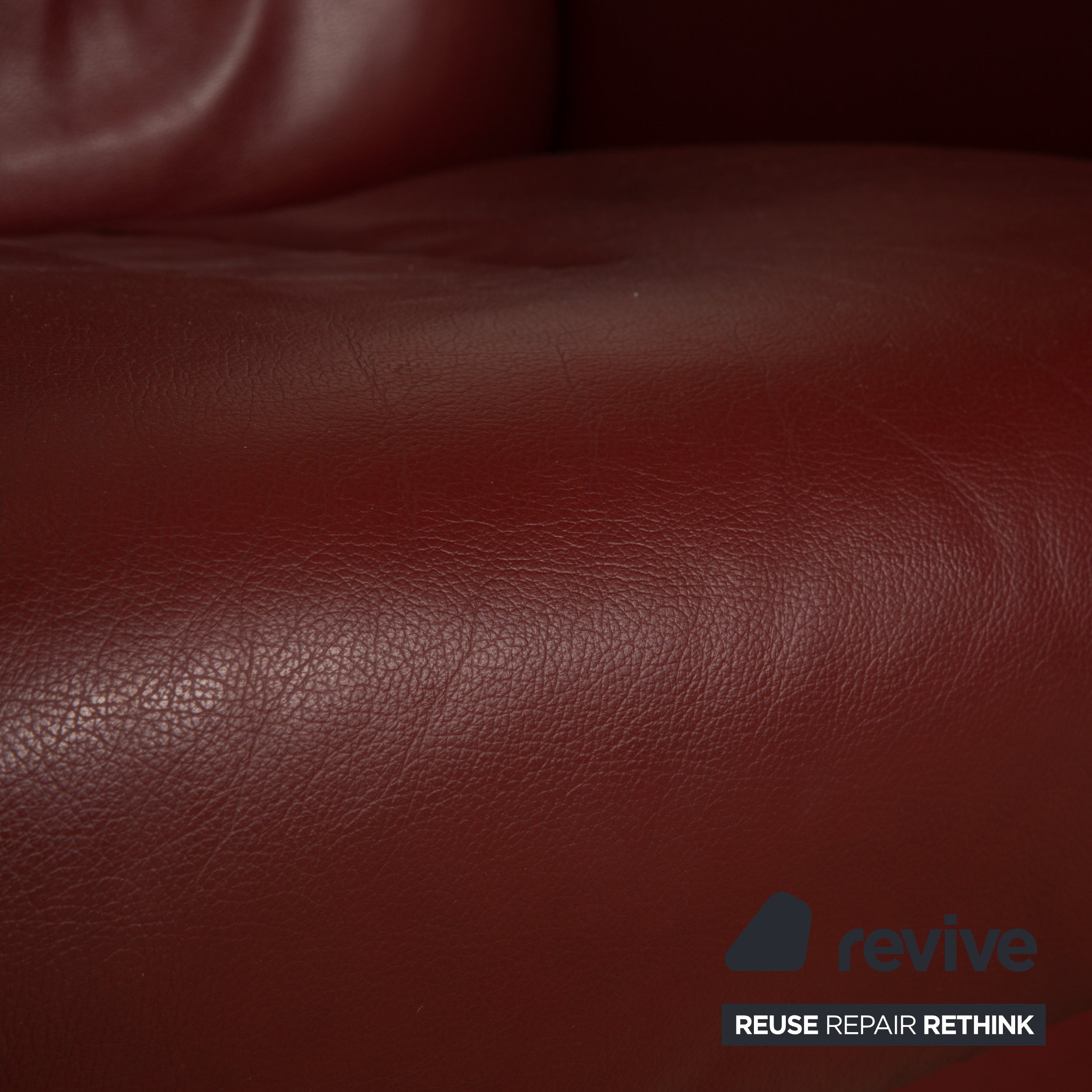 Stressless Arion Leder Dreisitzer Rot Dunkelrot Sofa Couch manuelle Funktion