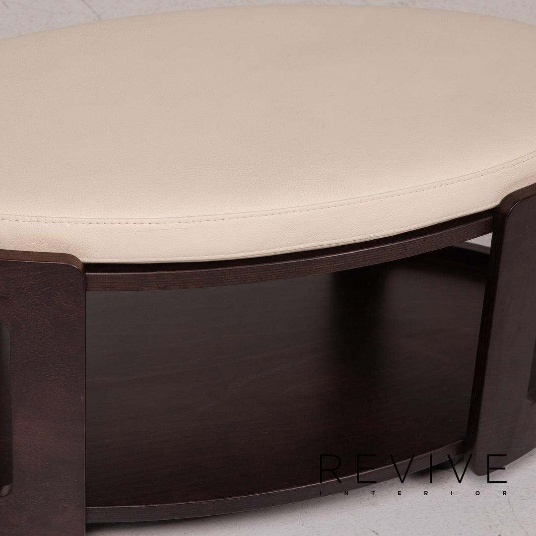 Stressless Arion leather set cream 1x corner sofa 1x coffee table 2x stool 1x side table relaxation function function