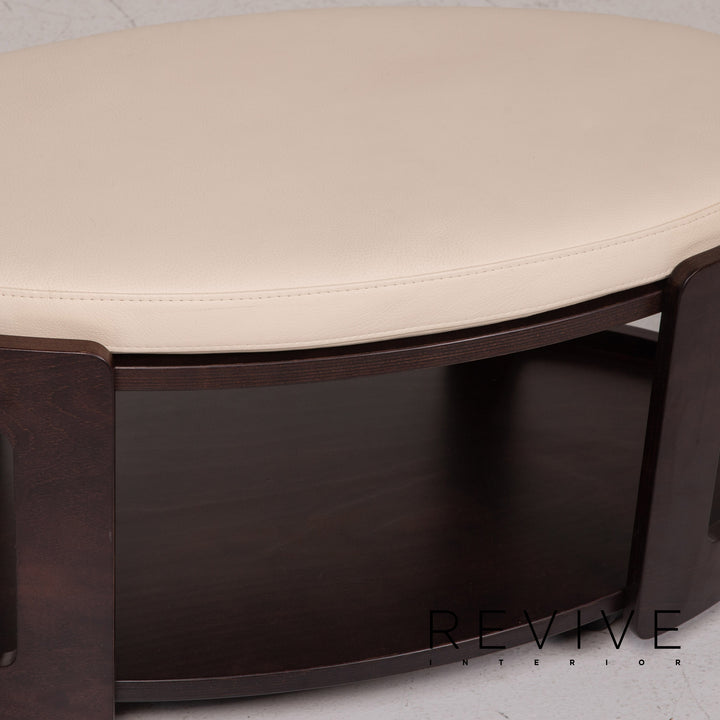 Stressless Arion leather set cream 1x corner sofa 1x coffee table 2x stool 1x side table relaxation function function