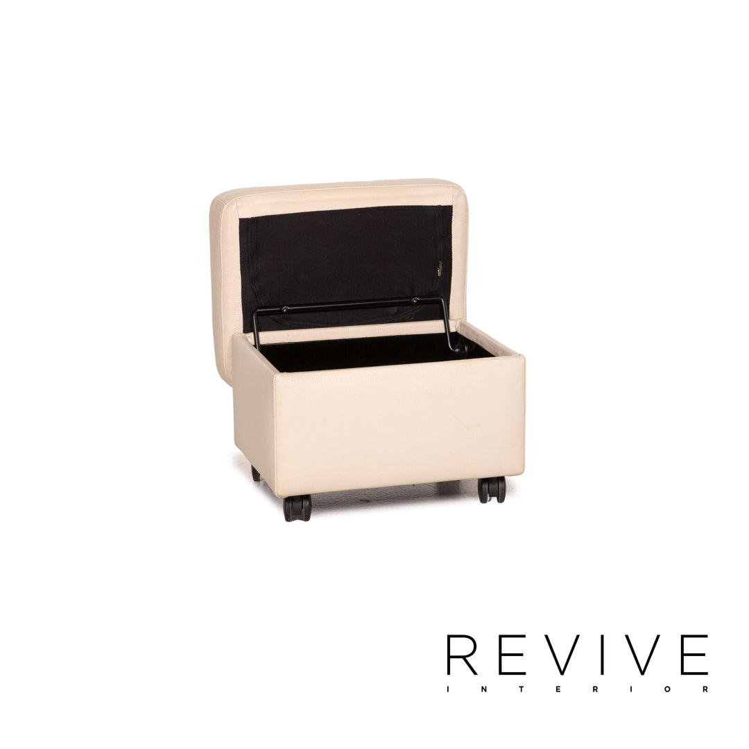Stressless Arion leather set cream 1x corner sofa 1x coffee table 2x stool 1x side table relaxation function function