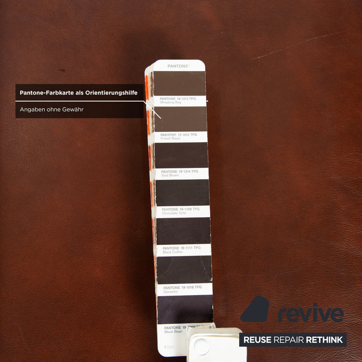 Stressless Arion Leder Holz Hocker Braun Rollen