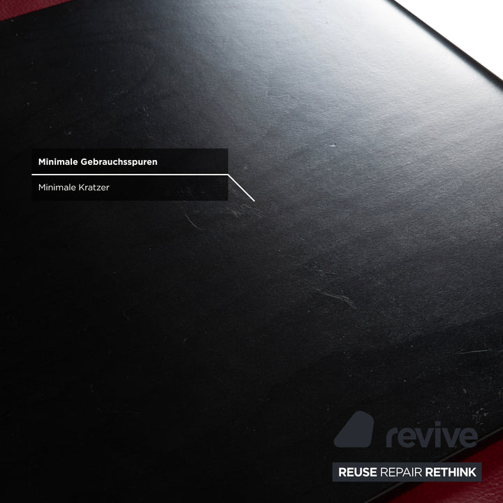 Stressless Arion Leder Hocker Doppelhocker Rot manuelle Funktion Staufach