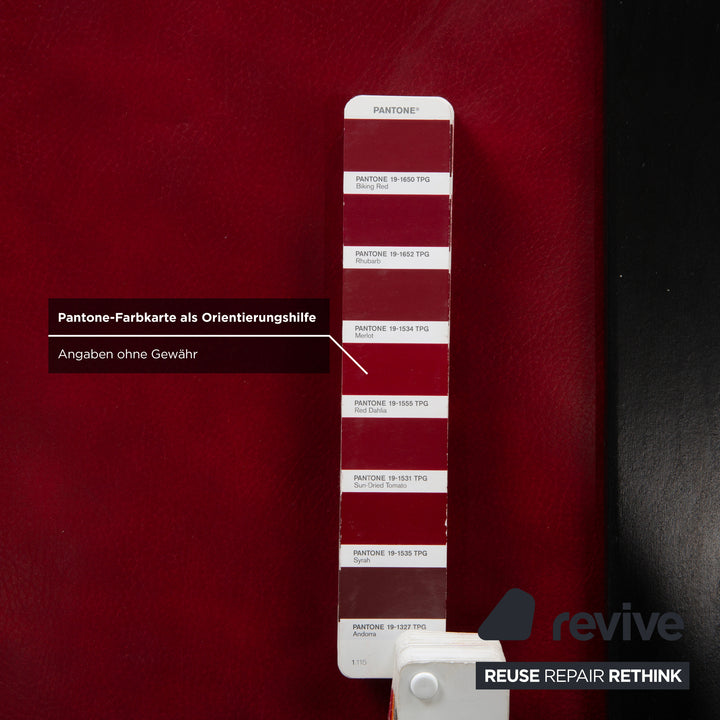 Stressless Arion Leder Hocker Doppelhocker Rot manuelle Funktion Staufach