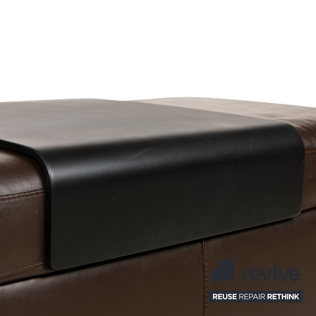 Stressless Arion Leder Hocker Dunkelbraun manuelle Funktion