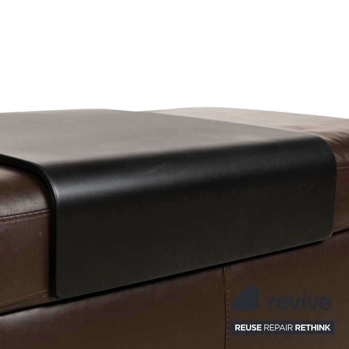 Stressless Arion Leder Hocker Dunkelbraun manuelle Funktion