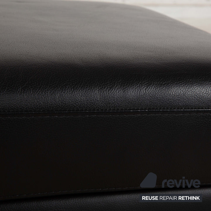 Stressless Arion Leder Hocker Schwarz manuelle Funktion Stauraum