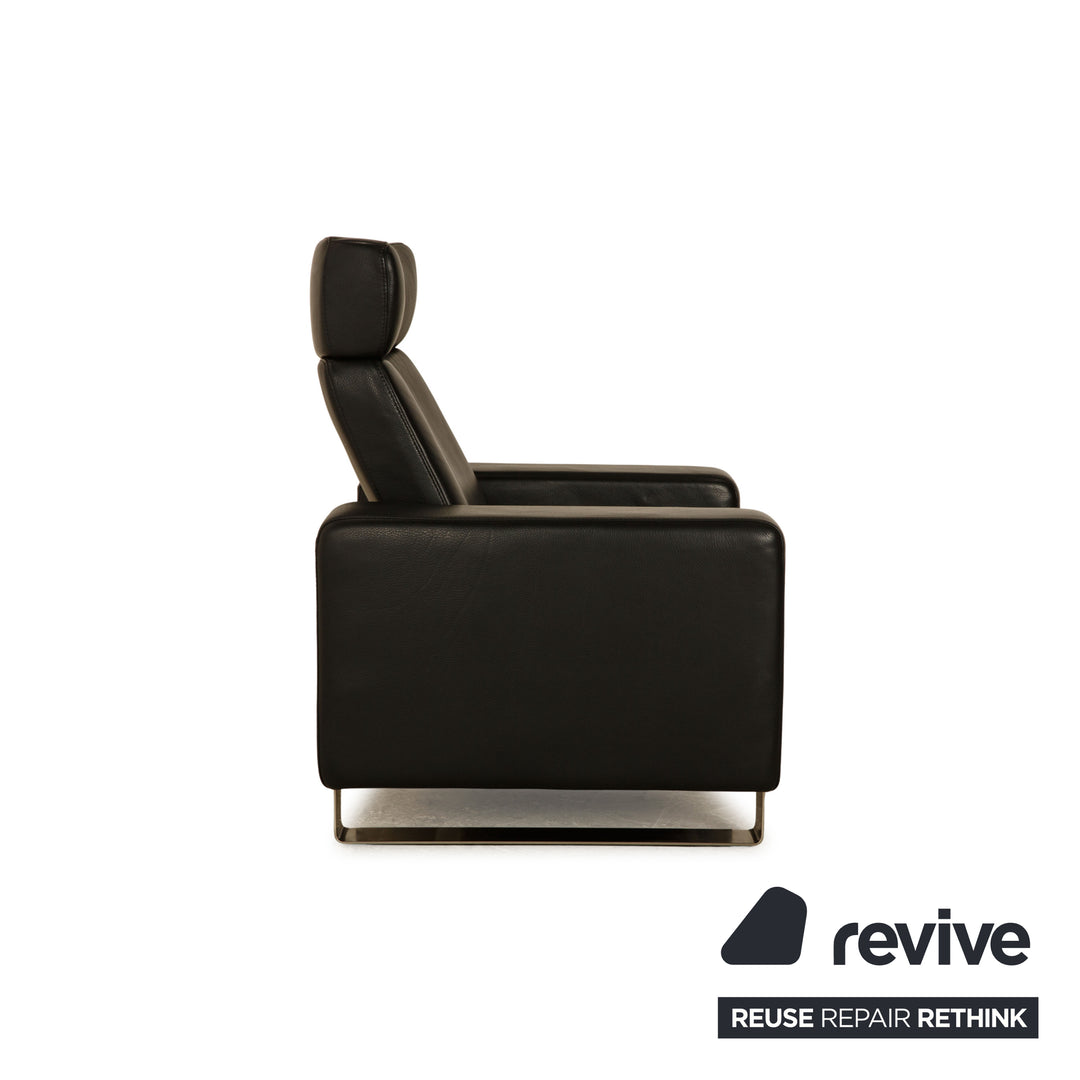 Ensemble de fauteuils en cuir Stressless Arion noir fonction manuelle 2x fauteuils