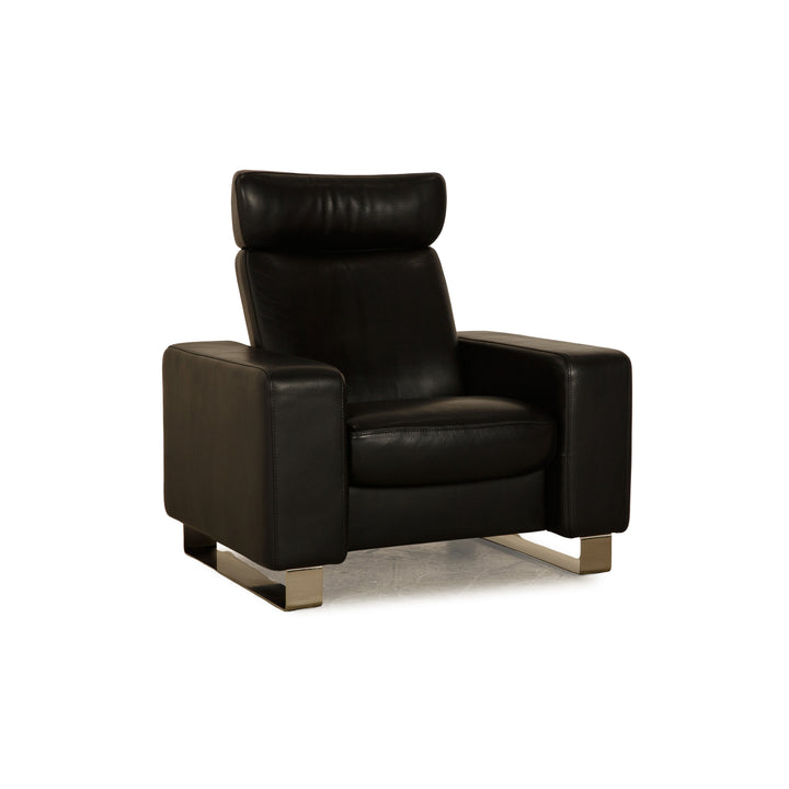 Fauteuil en cuir Stressless Arion noir fonction manuelle