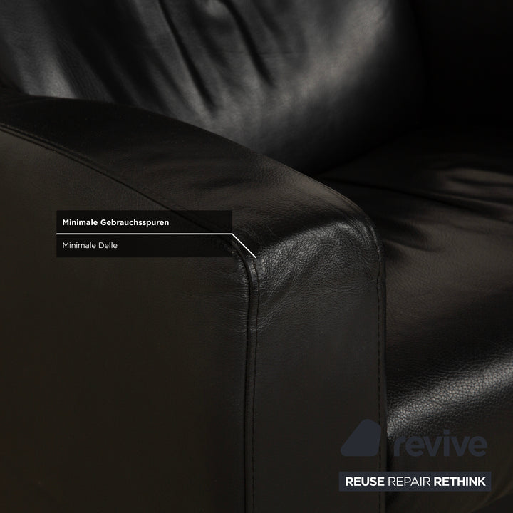 Fauteuil inclinable Stressless Arion en cuir noir à commande manuelle