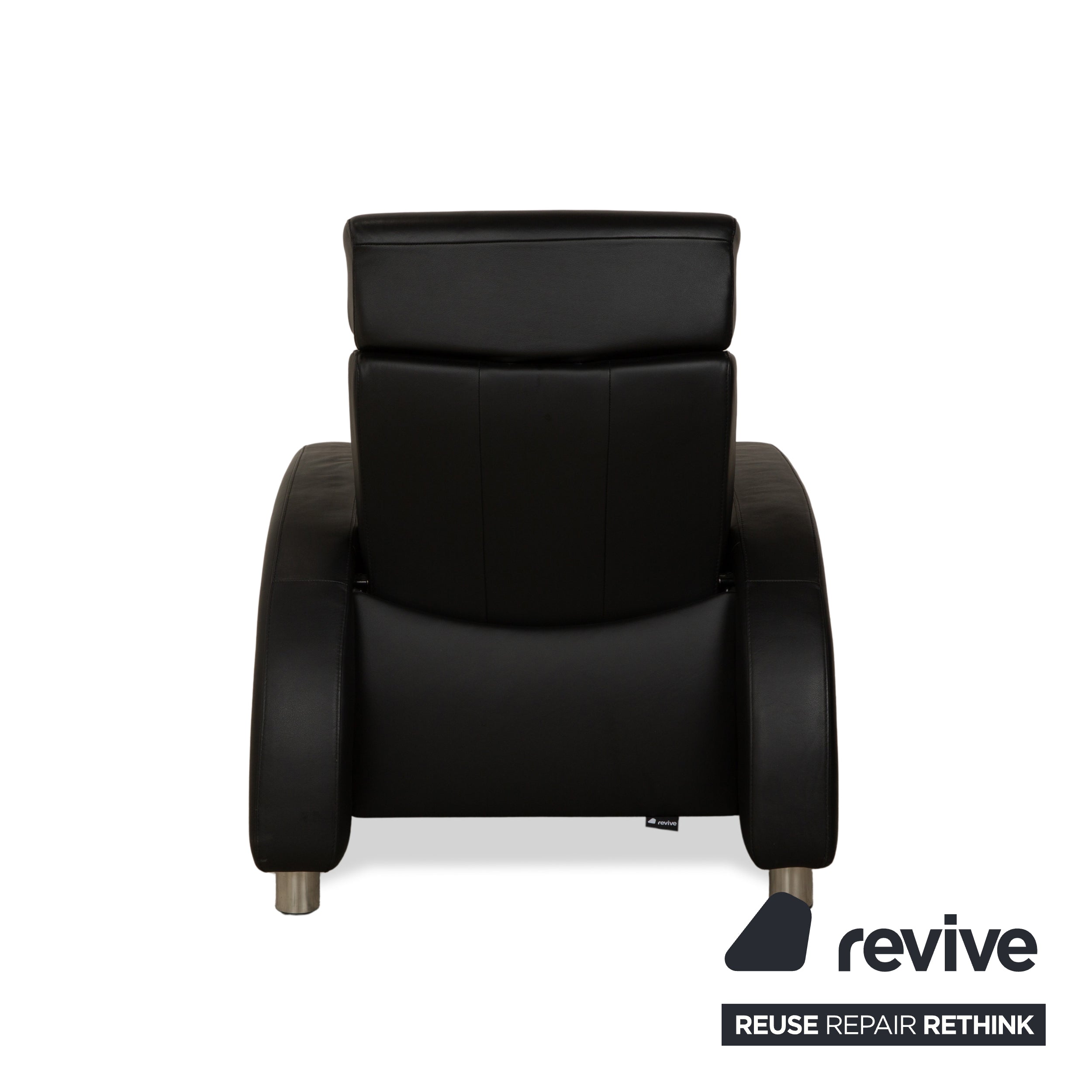 Stressless Arion Leather Armchair Black Manual Function Couch