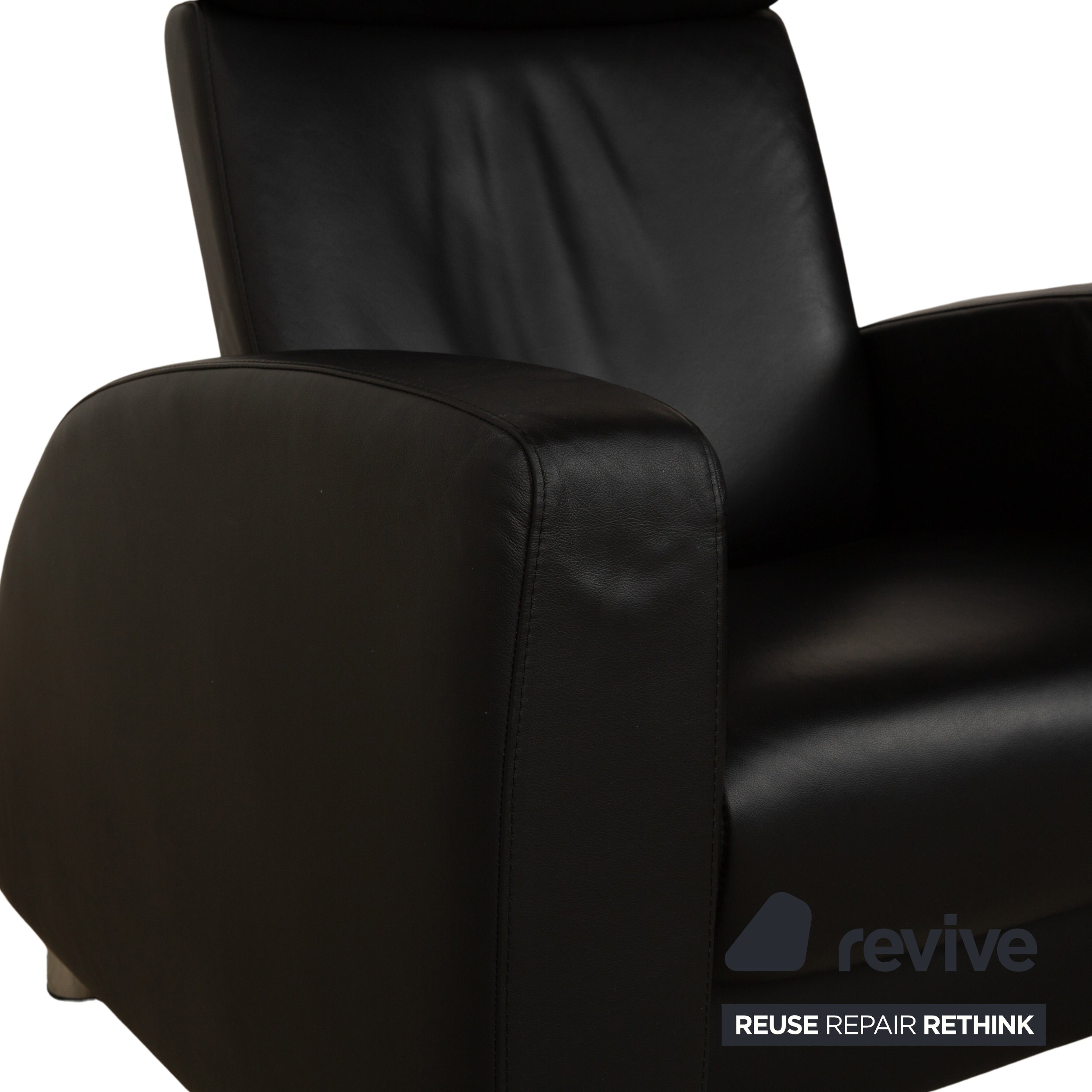 Stressless Arion Leather Armchair Black Manual Function Couch
