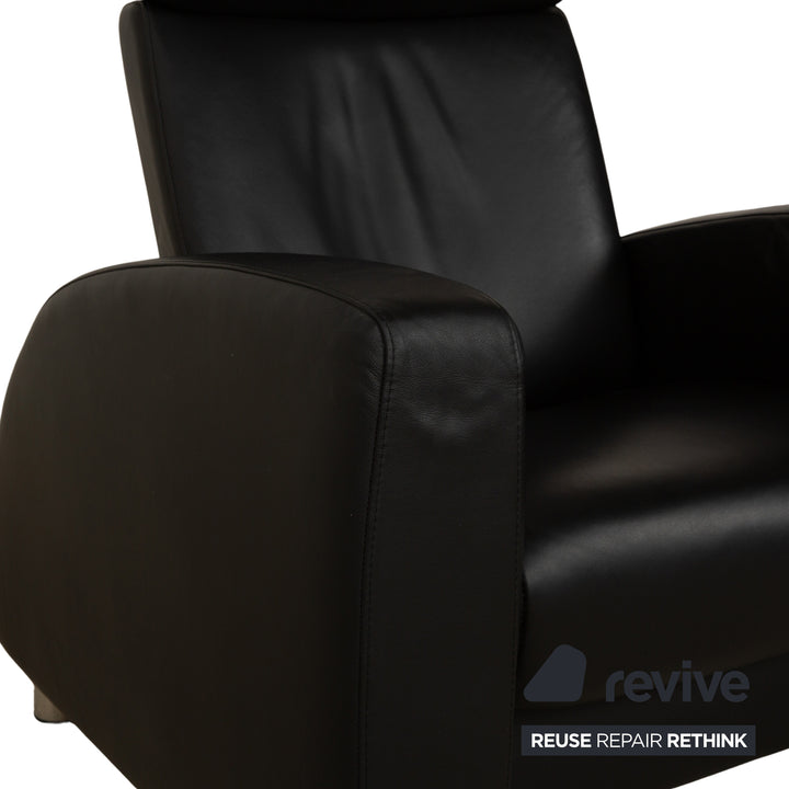 Stressless Arion Leder Sessel Schwarz manuelle Funktion Couch
