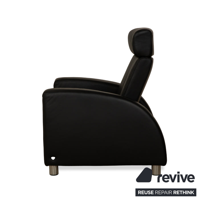 Stressless Arion Leather Armchair Black Manual Function Couch