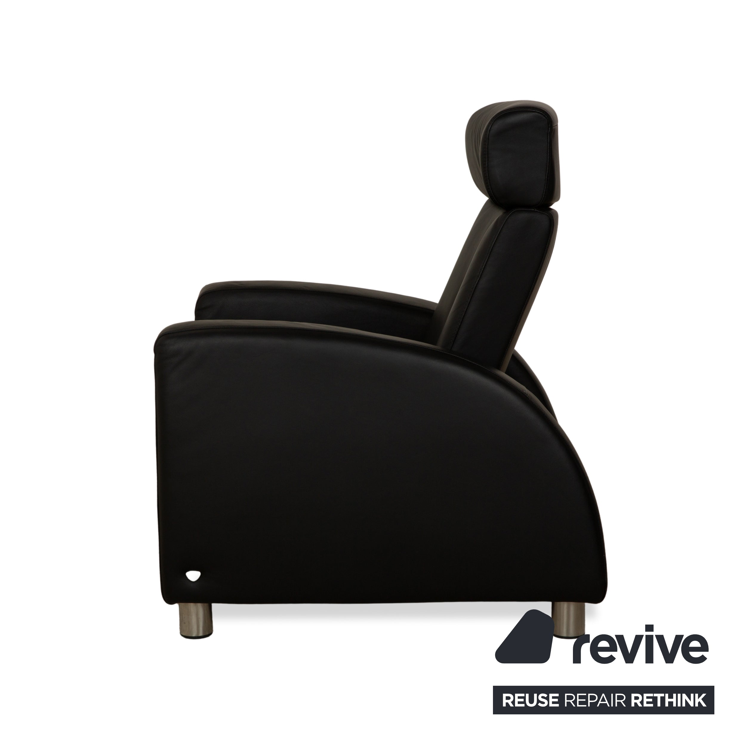 Stressless Arion Leather Armchair Black Manual Function Couch