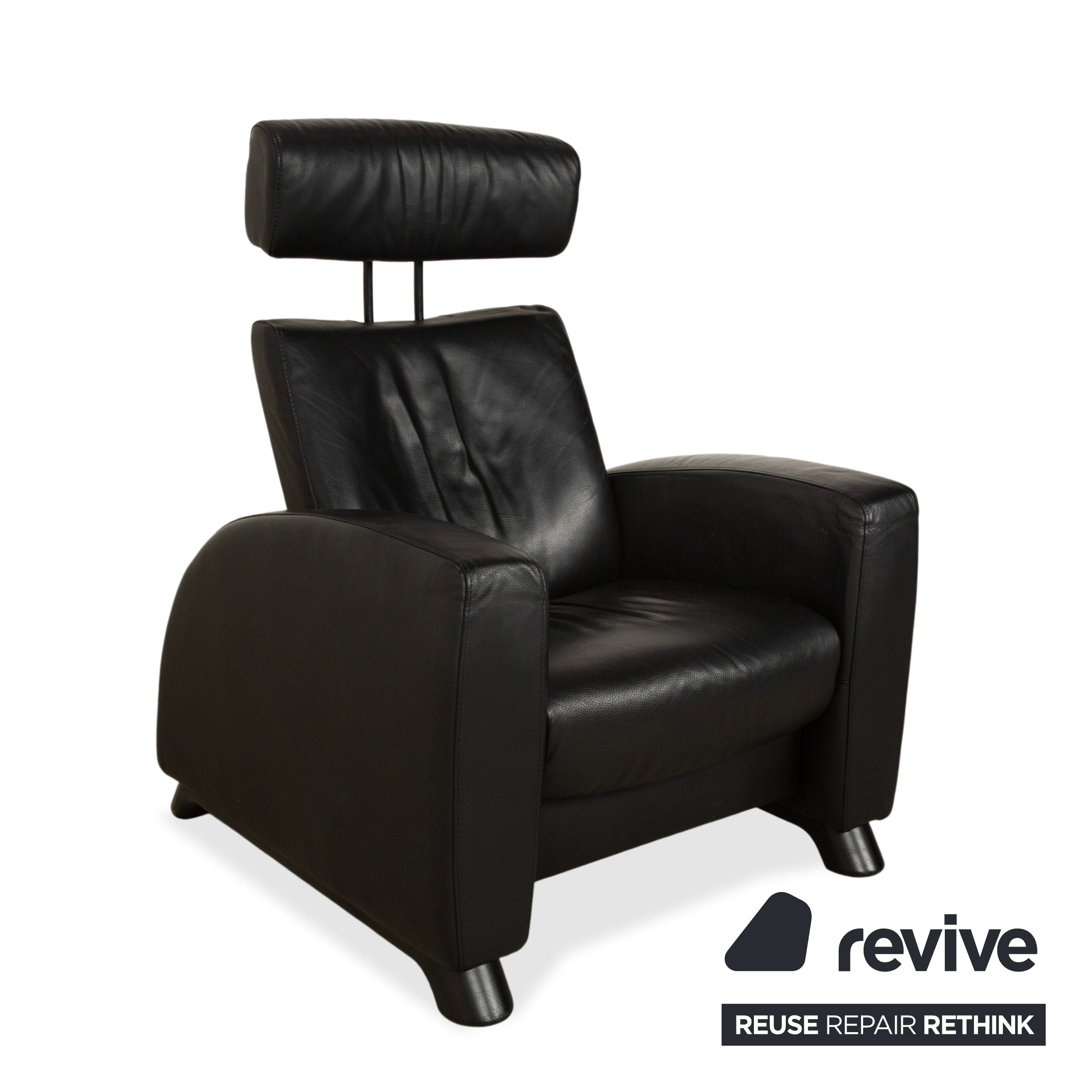 Stressless Arion Leather Recliner Black Manual Function