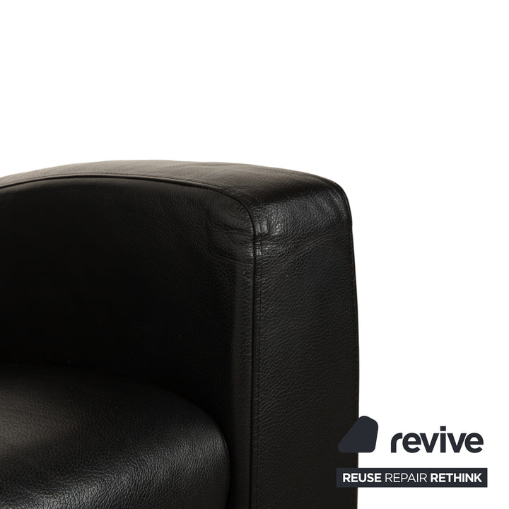 Fauteuil inclinable Stressless Arion en cuir noir à commande manuelle