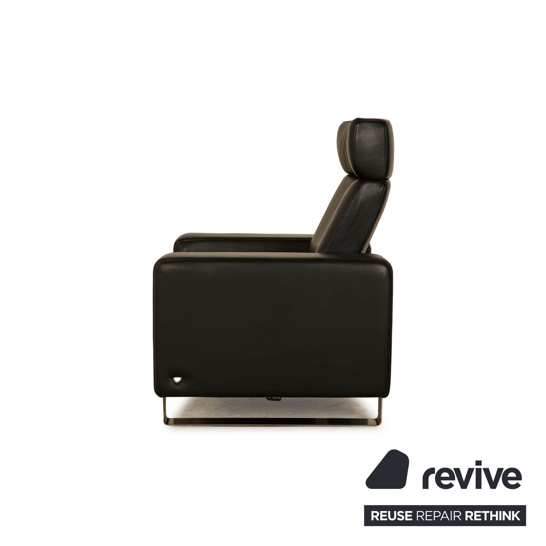 Fauteuil en cuir Stressless Arion noir fonction manuelle