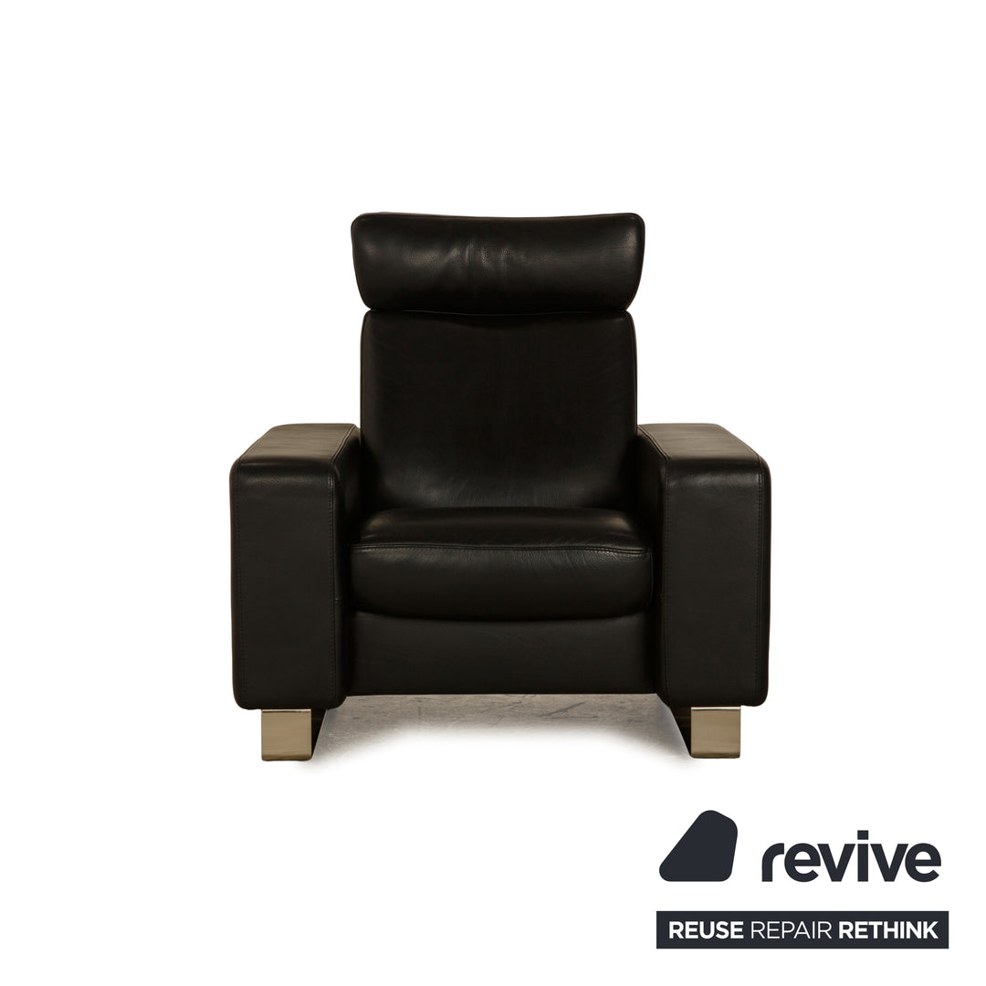 Stressless Arion Leather Armchair Black manual function