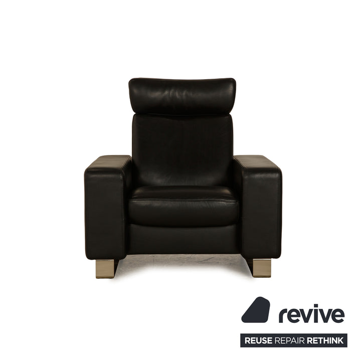 Fauteuil en cuir Stressless Arion noir fonction manuelle