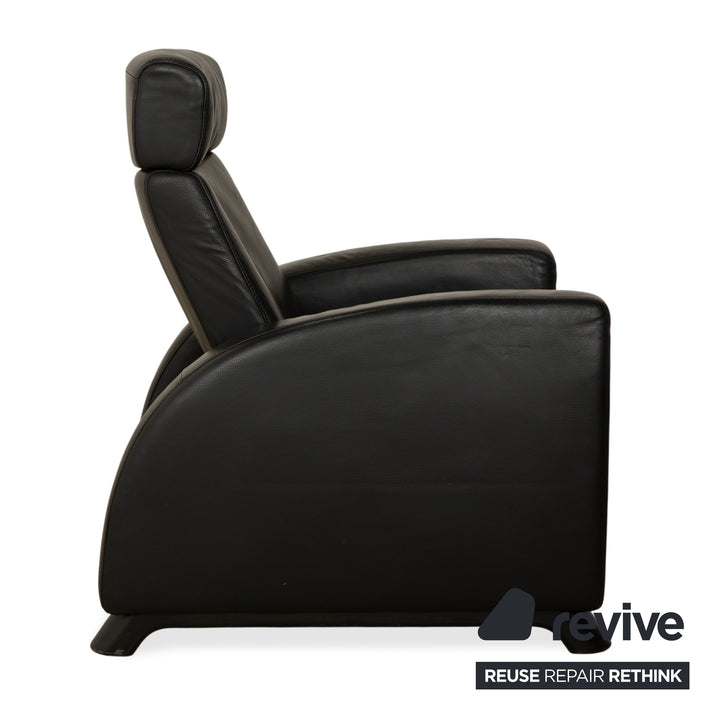 Fauteuil inclinable Stressless Arion en cuir noir à commande manuelle