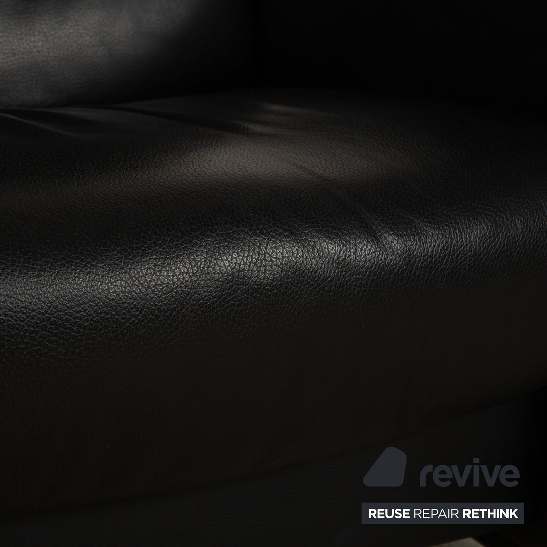 Fauteuil inclinable Stressless Arion en cuir noir à commande manuelle