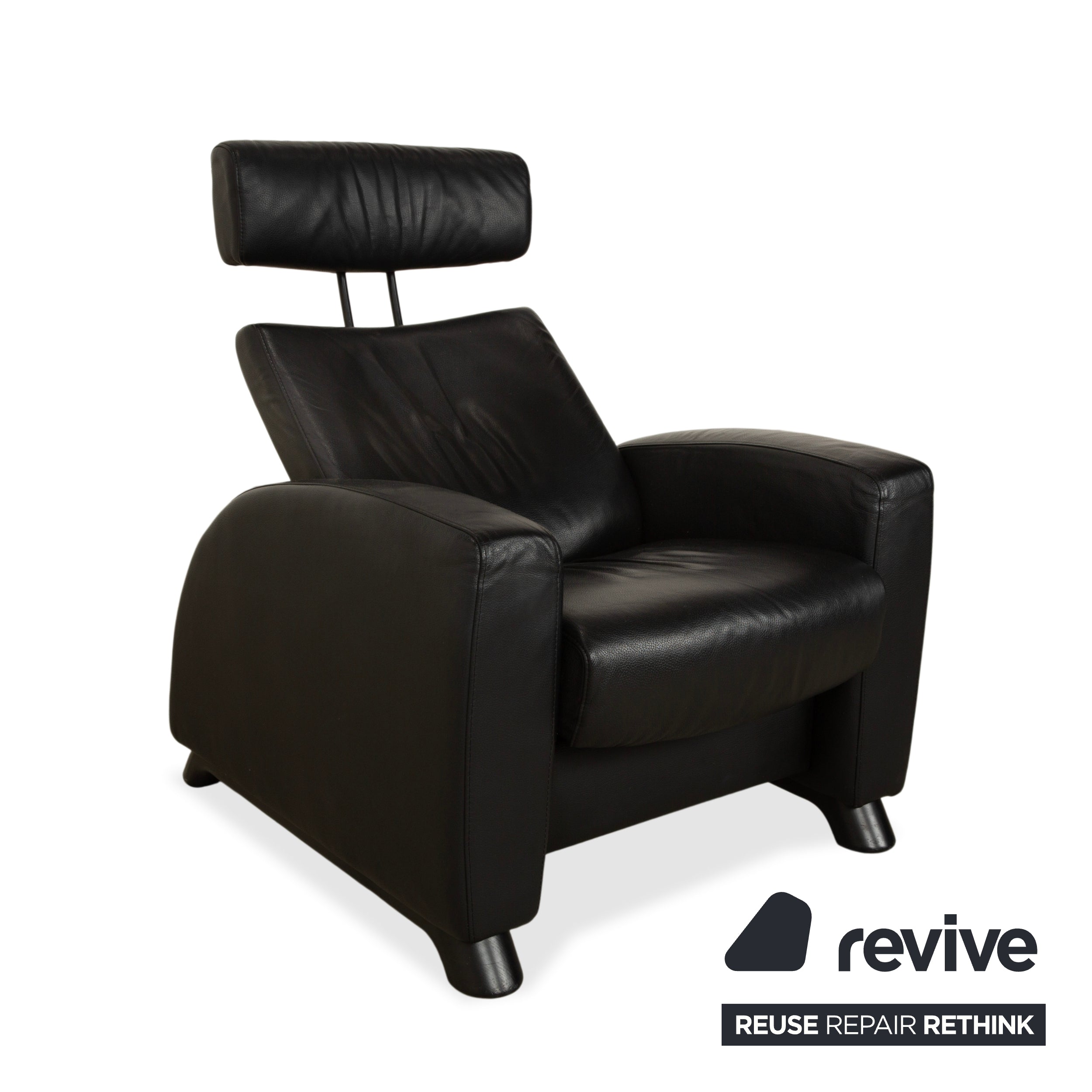 Stressless Arion Leather Recliner Black Manual Function