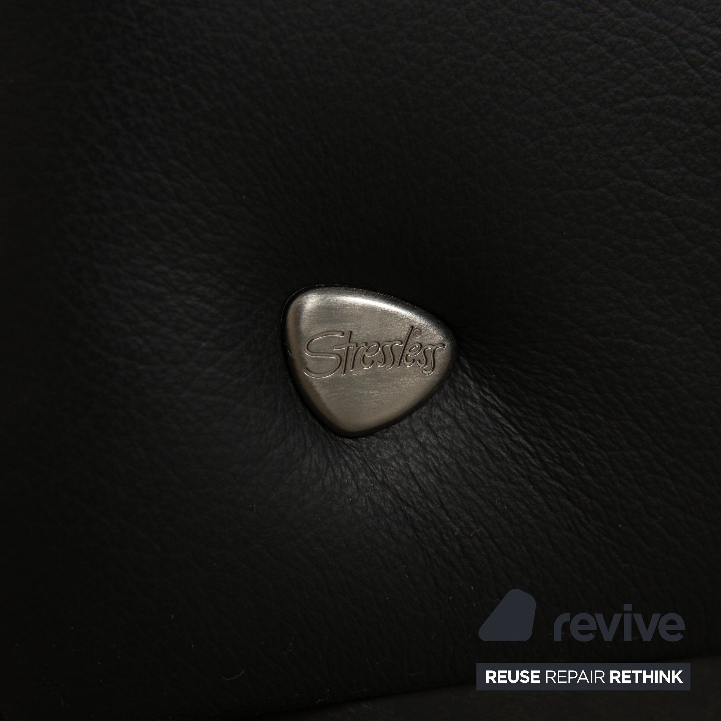 Fauteuil inclinable Stressless Arion en cuir noir à commande manuelle