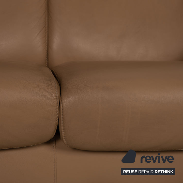 Canapé en cuir stressless Arion beige à quatre places