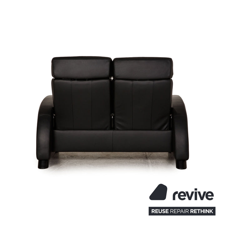 Stressless Arion Leder Sofa Schwarz Zweisitzer Couch Funktion