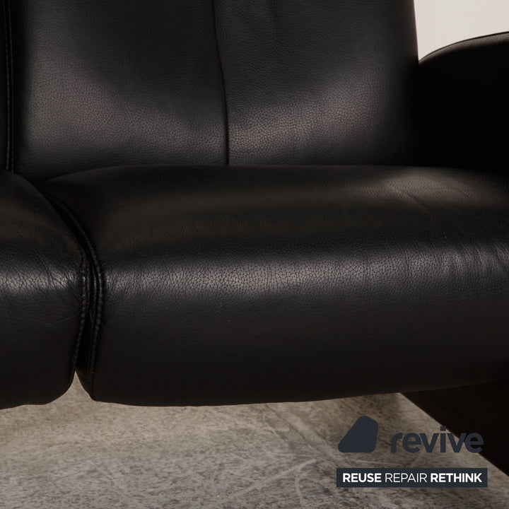 Stressless Arion Leder Sofa Schwarz Zweisitzer Couch Funktion