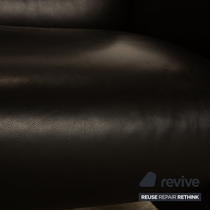 Stressless Arion Leder Sofa Schwarz Zweisitzer Couch manuelle Funktion