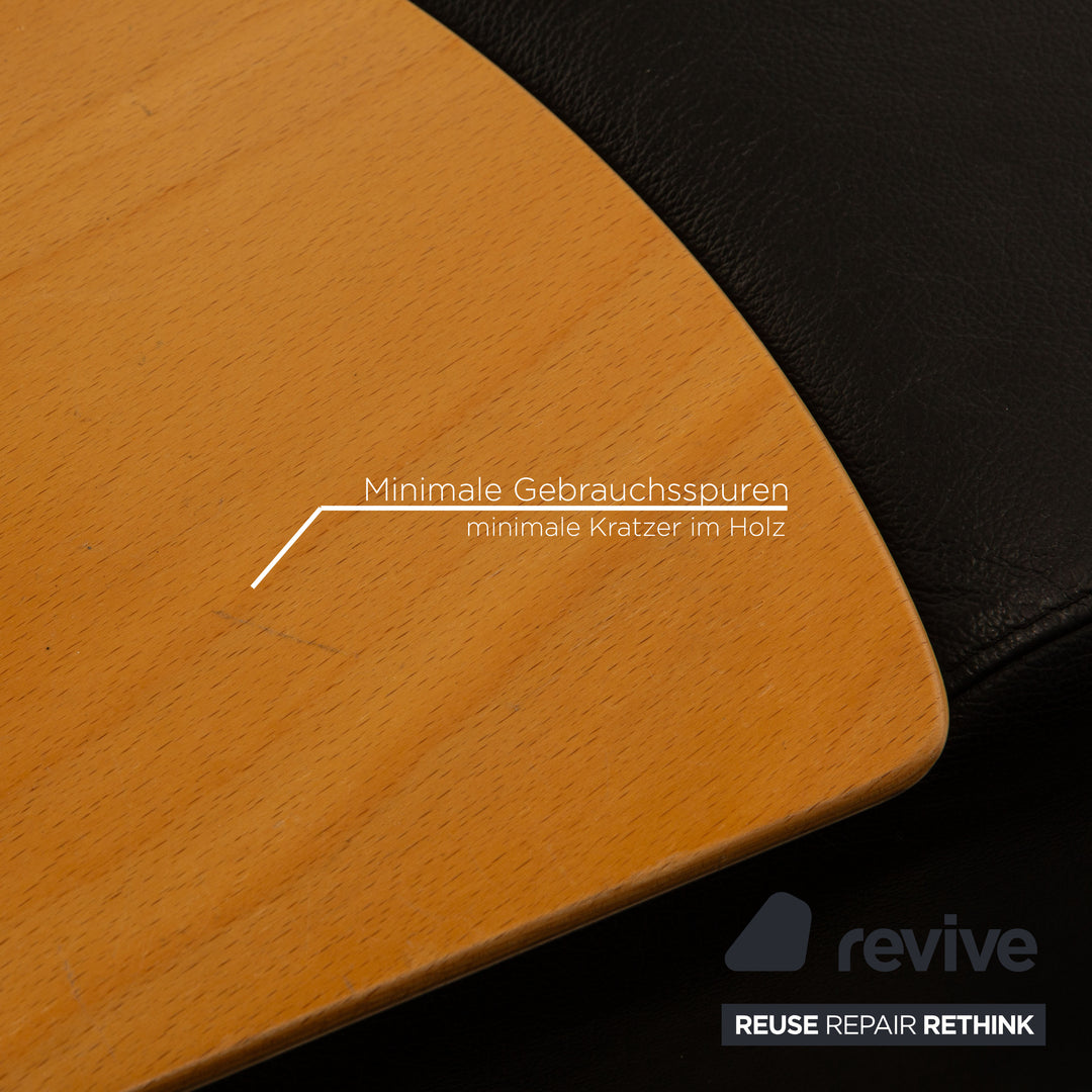 Stressless Arion Leder Sofa Schwarz Zweisitzer Funktion Heimkinosofa manuelle Funktion