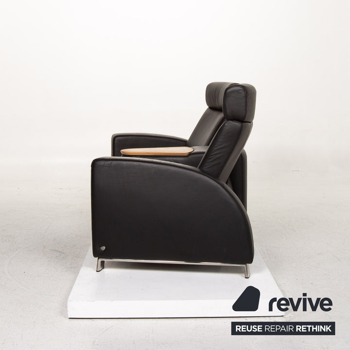 Stressless Arion Leder Sofa Schwarz Zweisitzer Funktion Heimkinosofa manuelle Funktion