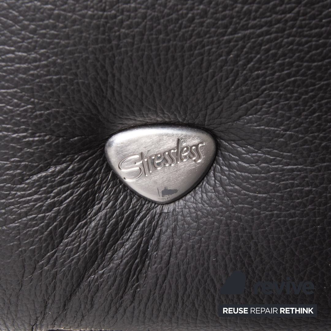 Stressless Arion Leder Sofa Schwarz Zweisitzer Funktion Heimkinosofa manuelle Funktion