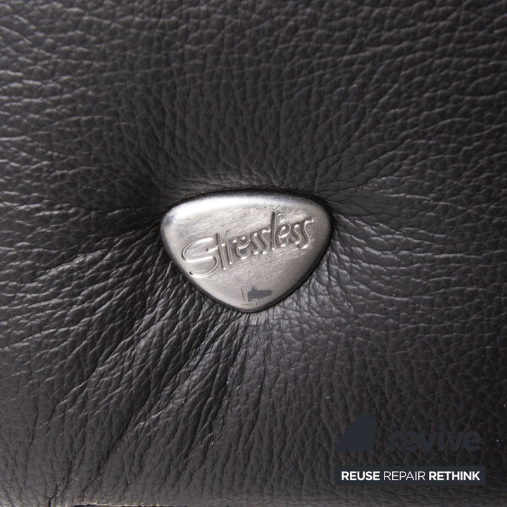 Stressless Arion Leder Sofa Schwarz Zweisitzer Funktion Heimkinosofa manuelle Funktion