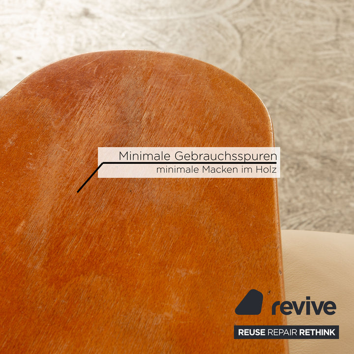 Stressless Arion läder fyrsitsig beige soffa manuell funktion