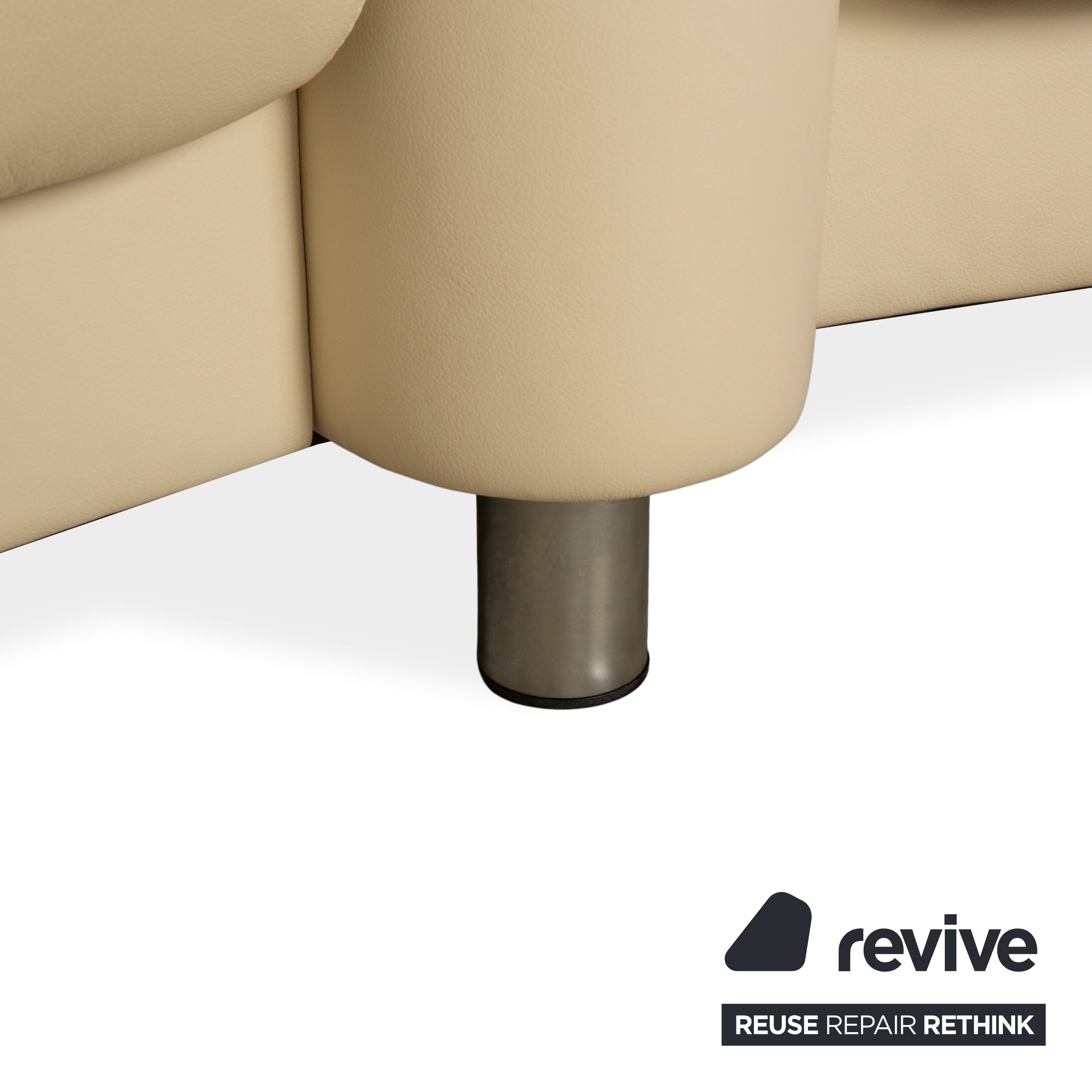 Stressless Arion Leder Viersitzer Creme manuelle Funktion Sofa Couch