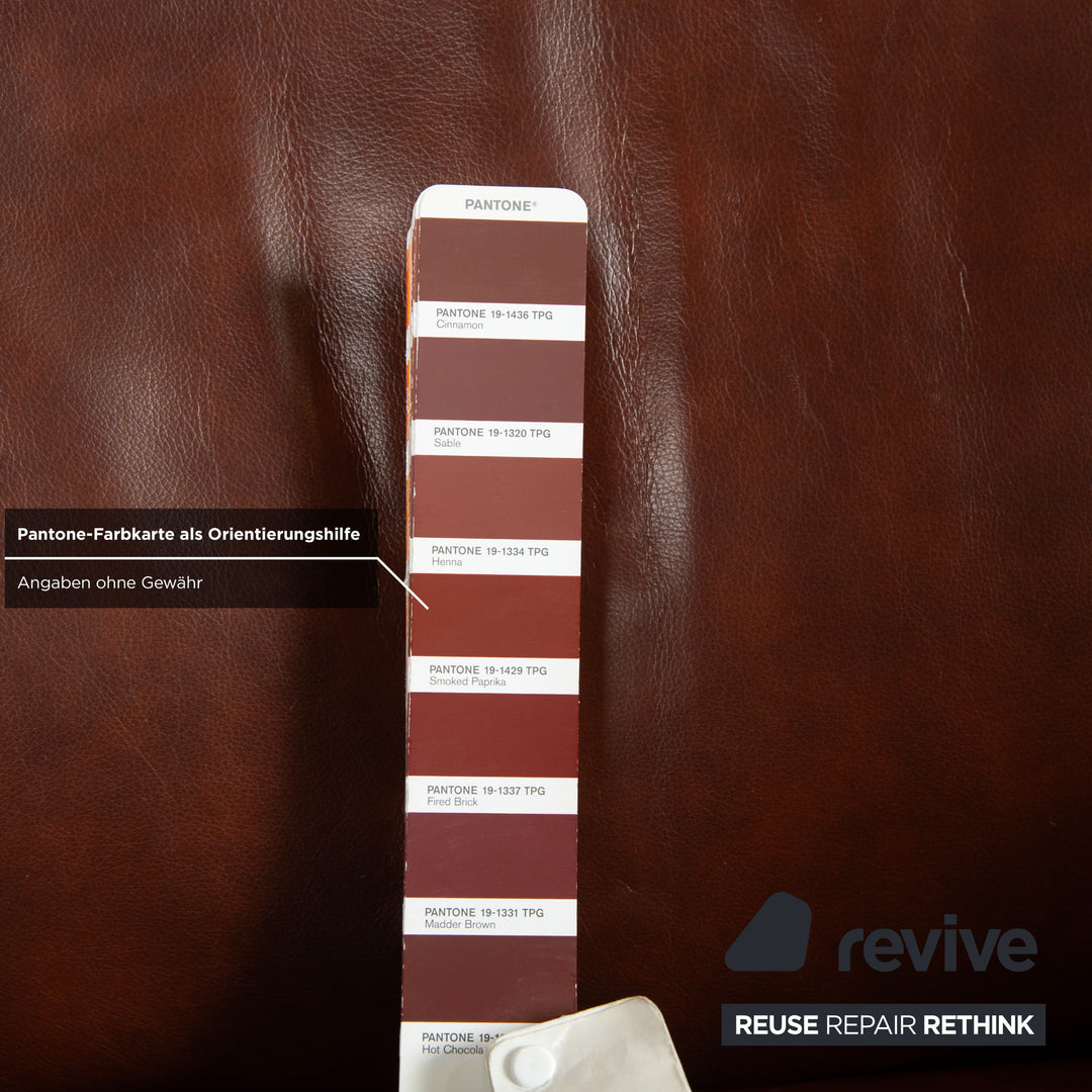 Stressless Arion Leder Zweisitzer Hocker Braun manuelle Funktion Sofa Couch