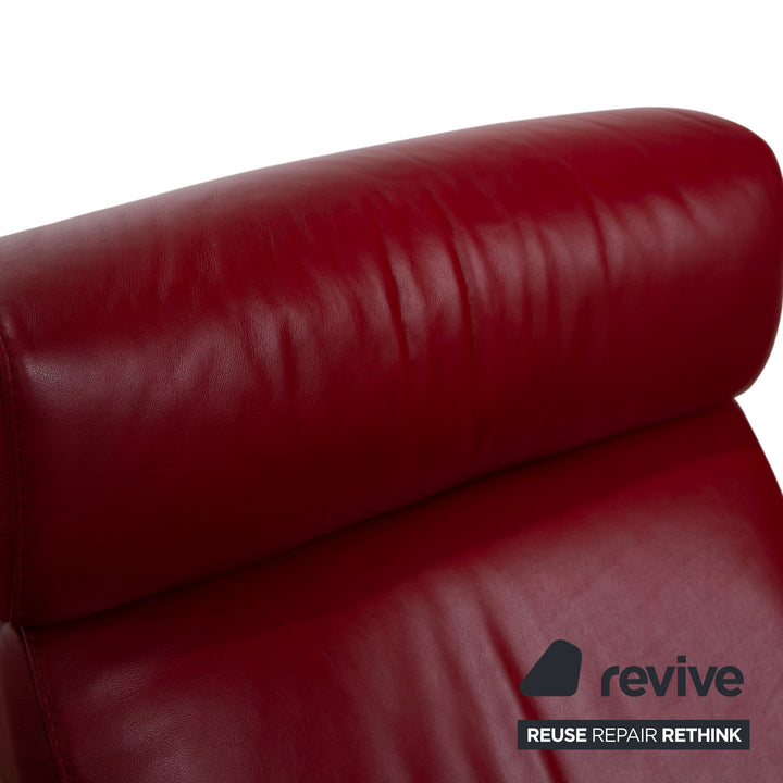 Stressless Arion Leder Zweisitzer Rot manuelle Funktion Sofa Couch