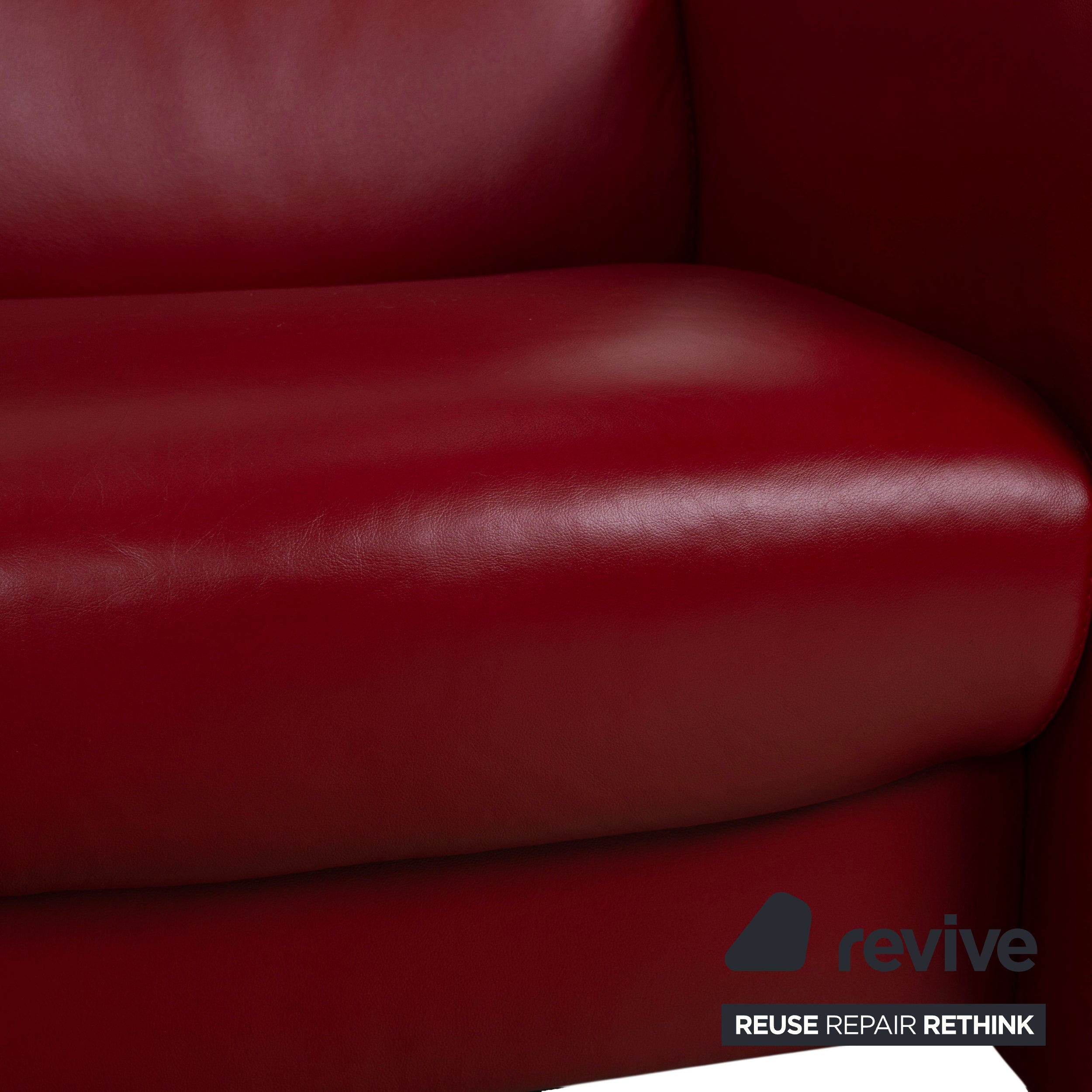 Stressless Arion læder to-personers sofa rød manuel funktion sofa