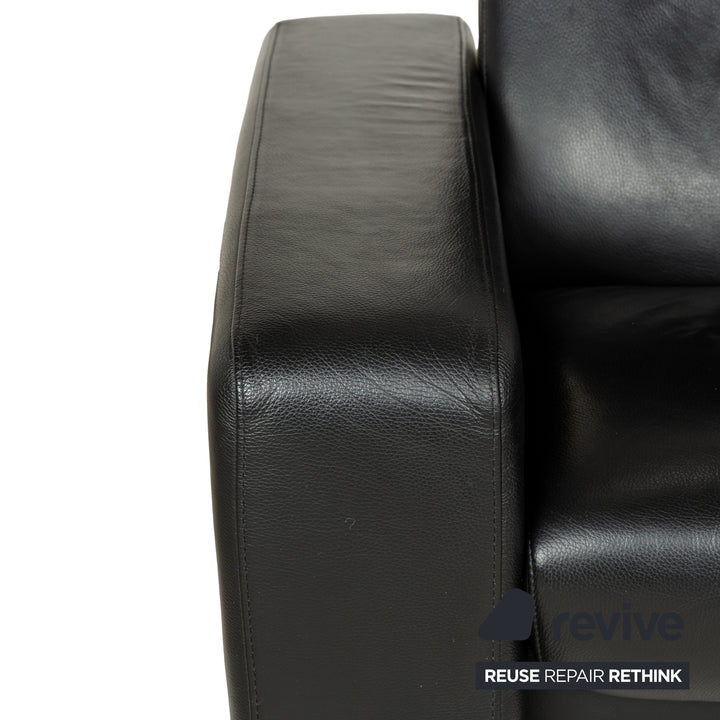 Stressless Arion Leder Zweisitzer Schwarz manuelle Funktion Heimkino