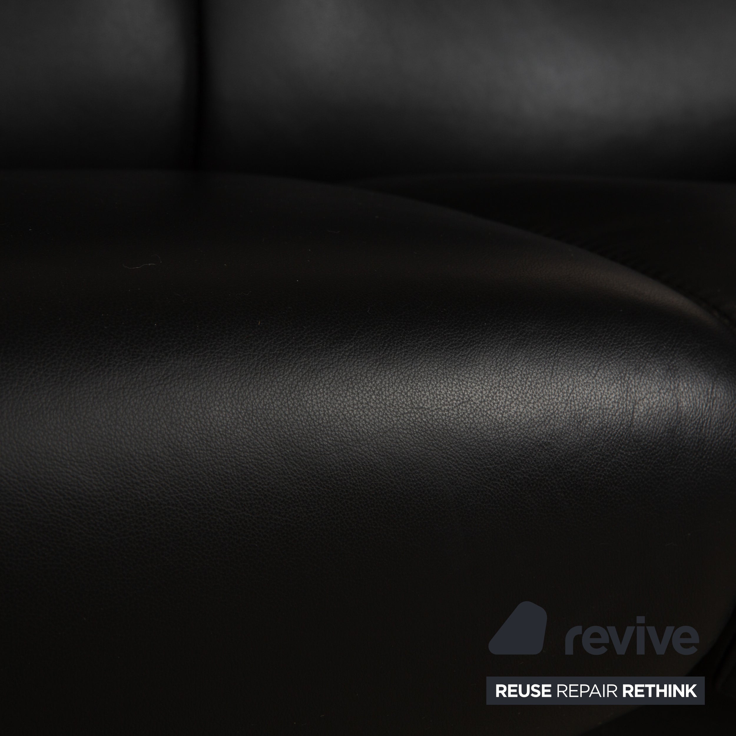 Stressless Arion Leder Zweisitzer Schwarz manuelle Funktion Sofa Couch