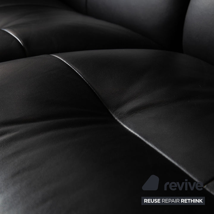 Stressless Arion Leder Zweisitzer Schwarz manuelle Funktion Sofa Couch