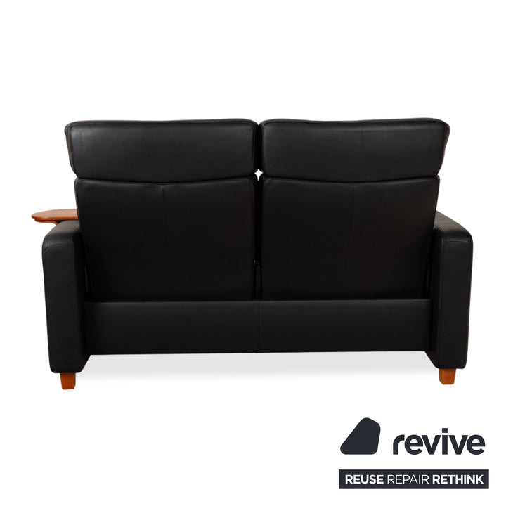 Stressless Arion Leder Zweisitzer Schwarz manuelle Funktion Sofa Couch